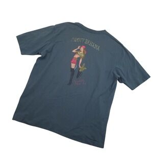 Tommy Bahama Mens Gasparilla Pirate Fest T Shirt Medium Blue Tampa Florida Tee